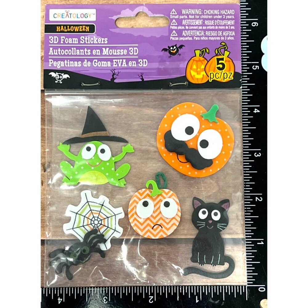 Creatology Halloween Foam Stickers spider pumpkin witch 276756 Embellishment